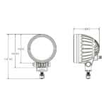 LED Red arrow forklift safety lamp 10-60v - Afbeelding 2