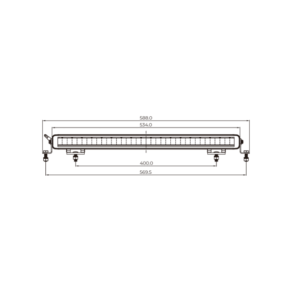 LED bar Nemesis 530 duo-color dagrijverlichting 10-32v - 53,4cm - 7560lm | LD6-9075 - Afbeelding 11