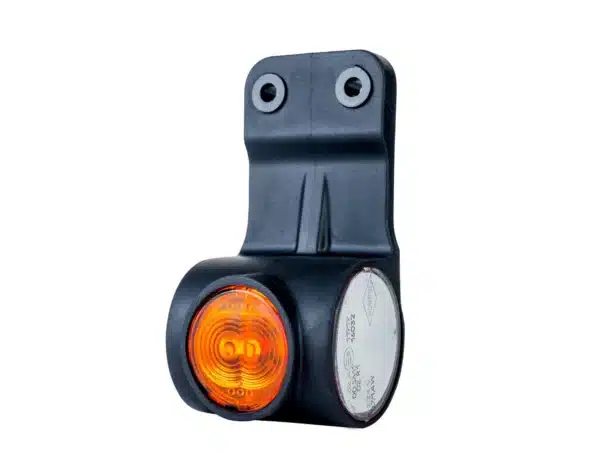 LED breedtelamp rechts neon rood-wit-amber 12-24v 60cm kabel - Afbeelding 1