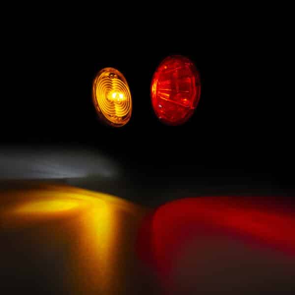 LED Breedtelamp rechts rood/wit/amber 12-24v 0,5m+1,5mm² con - Afbeelding 4