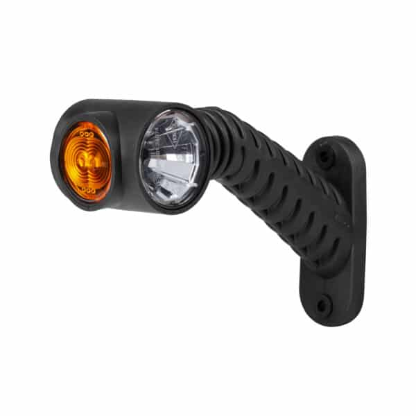 LED dark breedtelamp rechts rood-wit-amber 12-24v 50cm kabel - Afbeelding 1