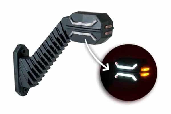LED breedtelamp rechts 12-24v 0,75mm2 connector | MB-6012RWA - Afbeelding 1