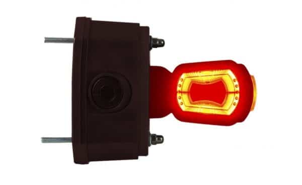 LED breedtelamp rechts rood-wit-amber 12-24v 50cm kabel | MBA-2701RWA - Afbeelding 1