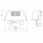 LED kentekenverlichting 12-36 volt 100cm kabel met Superseal | MK-1600SS - Afbeelding 2
