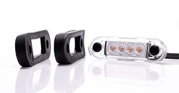 LED markeerverlichting inbouw amber 12-24v 5m. kabel - Afbeelding 9