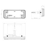 LED markeringslicht neon wit | 12-24v | 50cm. kabel | MV-3100W - Afbeelding 4