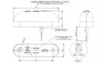 LED dark markeringslicht amber 12-24v 50cm kabel - Afbeelding 3