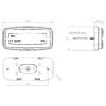 LED markeringslicht Rood | 12-24v | 50cm. kabel | MV-4900R - Afbeelding 4