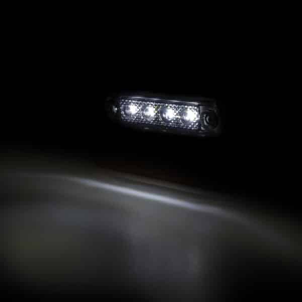 LED dark markeringslicht wit 12-24v 50cm kabel - Image 2