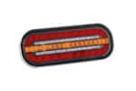 LED compact achterlicht met statisch knipperlicht | montage H+V 12-24v | VC-330