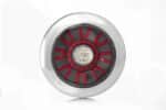 LED darklook mist-achteruitrijlicht, chrome 12-24v 1m. kabel inbouw