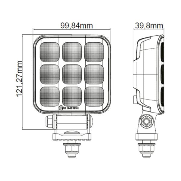 LED ADR ECE-R23 werklamp 6591lm | 9-30v | 50cm + DT-connector - Afbeelding 10