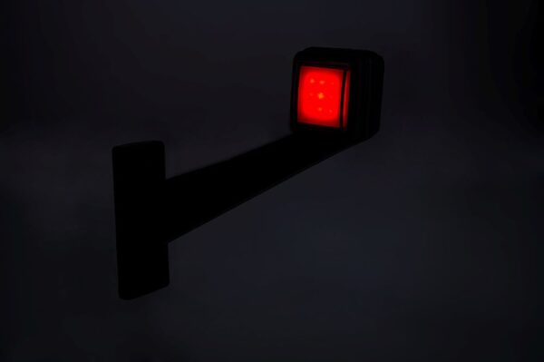 LED breedtelamp rechts rood-wit 12-24v 50cm kabel - Afbeelding 5