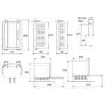Connectionbox laag model 8x ingang IP54 - Afbeelding 2