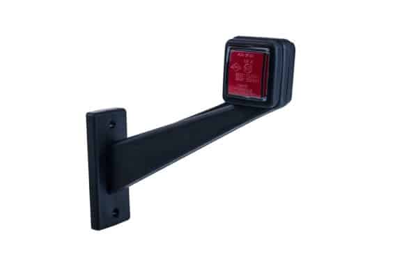 LED breedtelamp rechts rood-wit 12-24v 50cm kabel - Afbeelding 3