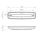 LED markeerlicht wit 12-24v 15cm. kabel - Afbeelding 5
