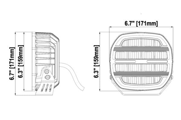 LED verstraler Darklook/black 12-24v / 14.000lm - Afbeelding 11