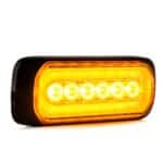LED R65 flitser + Halo-ring, amber-amber 12-24v