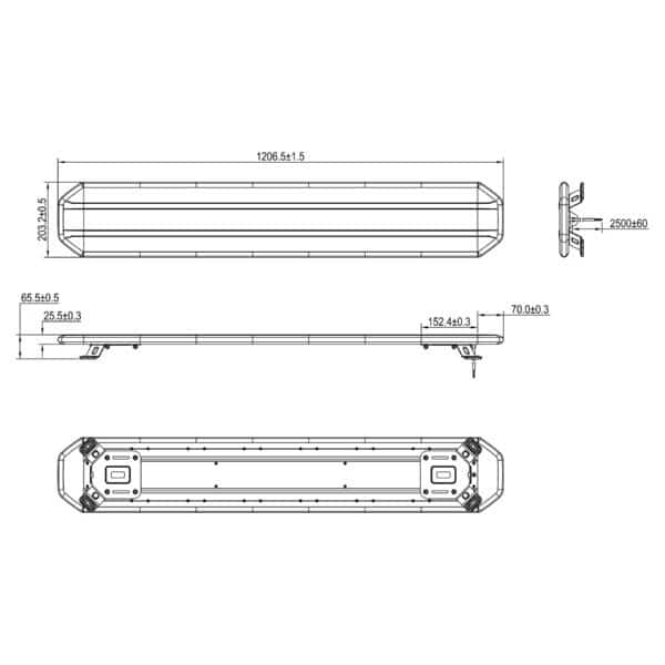 LED dakset amber | 1206mm | 12-24v | incl. controller - Afbeelding 10