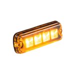 LED R65 Flitser 4-LED amber 12-24v 200cm kabel - Afbeelding 4