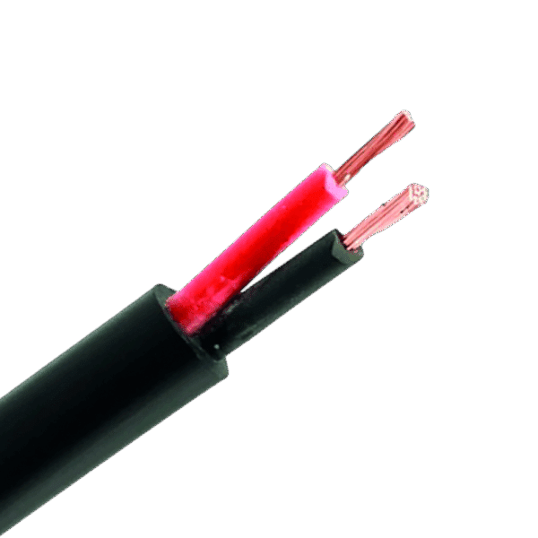 2-aderige kabel | 2,50mm² | zwart-rood | rond | 50m - Afbeelding 1