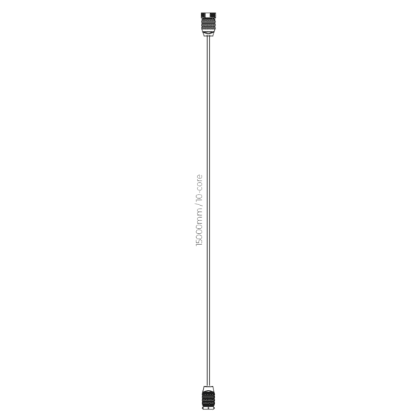 Hoofdkabel 15m | excl zij-kabel | 10-aderig | 2x 15P Bajonet - Afbeelding 5