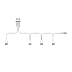Y-kabel tbv 4 achterlichten (5-PIN) incl. zijkabel