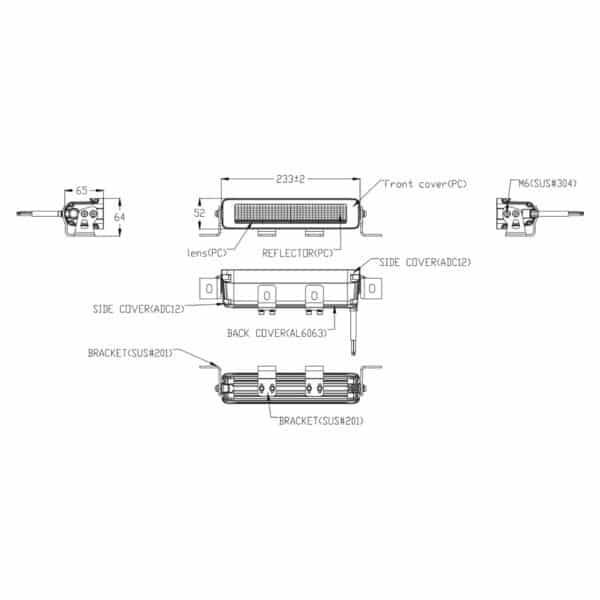 Tralert Skybar 230 incl. amber-wit dagrijlicht & flitser 3600lm | LC2-4236.1 - Afbeelding 10