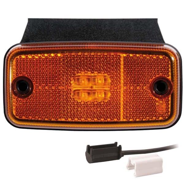 LED markeringslicht amber | 12-36v | 1,5mm². connector | M10MV-670A - Afbeelding 1