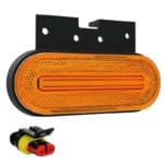 LED markeerlicht amber 12/36V 1,2m. kabel + Superseal