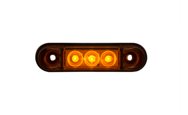 LED markeringslicht amber met beugel | 12-24v | 50cm. kabel | MV-4300A - Afbeelding 3