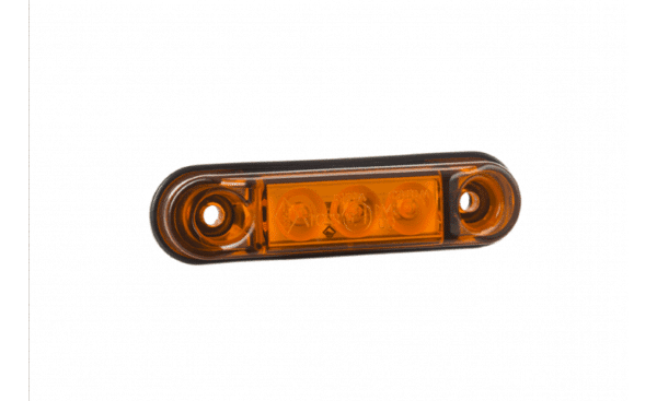 LED markeringslicht amber met beugel | 12-24v | 50cm. kabel | MV-4300A-LD 2439-MV-4300A