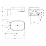 LED markeringslicht wit | 12-24v | schuif connector | MV-5750W - Afbeelding 3