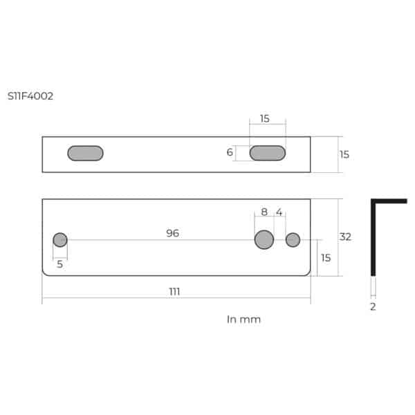 Montagesteun tbv S11F4002 - Afbeelding 2
