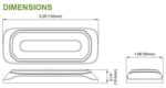 LED R65 flitser + Halo-ring, amber-amber 12-24v - Afbeelding 9