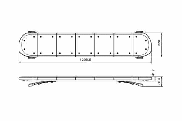 LED dakset amber | 1208mm | 12-24v | excl. controller - Afbeelding 11