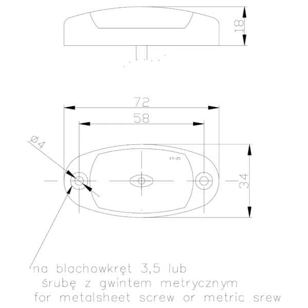 LED markeringslicht wit | 12-24v | 50cm. kabel | 1,5mm. connector | MV-5420W - Afbeelding 5