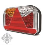 Links | LED achterlicht zonder kentekenlicht | 12-36v | 6-PIN | V10C6-531B6-FT-170 L NT LED BAJONET 6PIN-V10C6-531B6