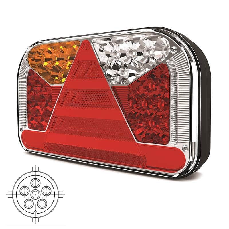 V10C6-531B6_1 Links | LED achterlicht zonder kentekenlicht | 12-36v | 6-PIN | V10C6-531B6-FT-170 L NT LED BAJONET 6PIN-V10C6-531B6