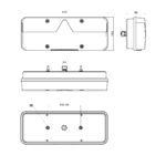 Links | LED trailerlamp | dynamisch knipperlicht | 9-36v | 7-PIN | VC-1011B7 - Afbeelding 4