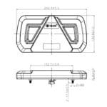 Rechts | LED neon achterlicht | 12-24v | 200cm. kabel | VC-4002 - Afbeelding 5