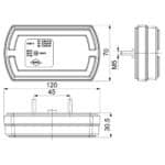 LED achterlicht compact | 12-24v | 1m. kabel | VC-4150 - Afbeelding 11