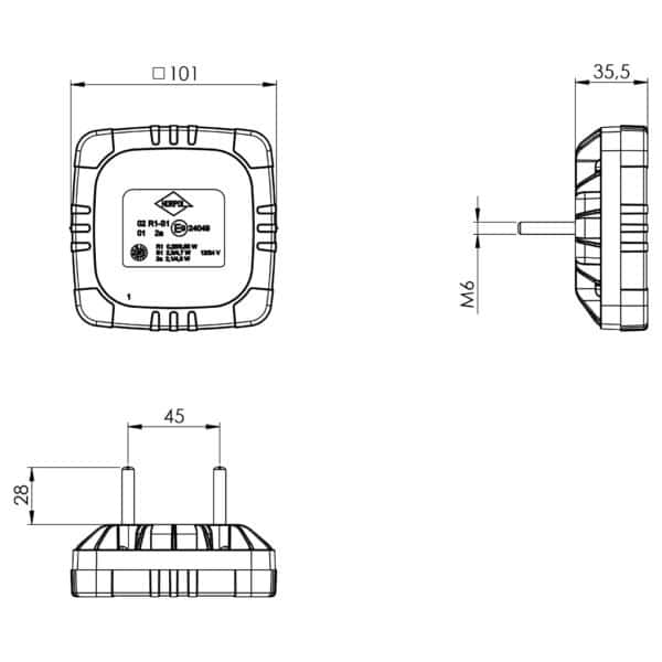 LED Dagrijlicht, front positielicht & knipperlicht 12/24v 1m. Kabel - Afbeelding 8