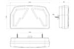LED neon achterlicht links + kenteken 12-24v - 100cm kabel - Afbeelding 4