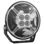 Verstraler chrome met zwarte voet