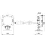 LED werklamp magneetvoet 1000lm - 12W - 12-24v | WF-1012MM80 - Afbeelding 5