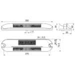 LED zij-werklamp + amber R65 flitser, 4000K, zwart huis 12-2 | WFF-1210ZA - Afbeelding 10