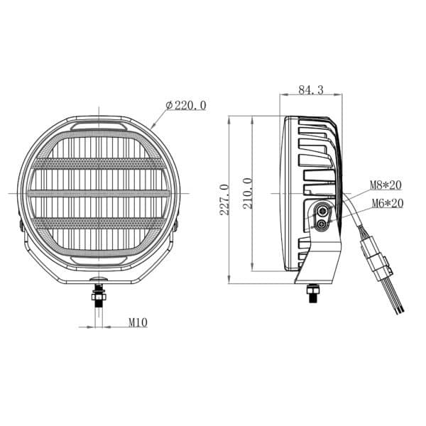 OZZ XR2 P9” Arctic Edition wit (10-35V) - Afbeelding 8