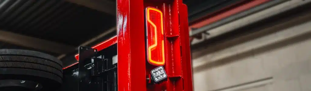 modern achterlicht op een trailer