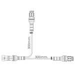 Superseal Y-kabel 30cm | 1x male | 2x female - Afbeelding 2